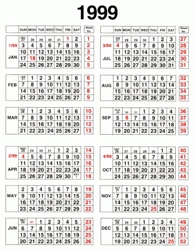 Календарь 1999г по месяцам. Календарь 1999. Календарь за 1999 год. Календарик 1999 года.